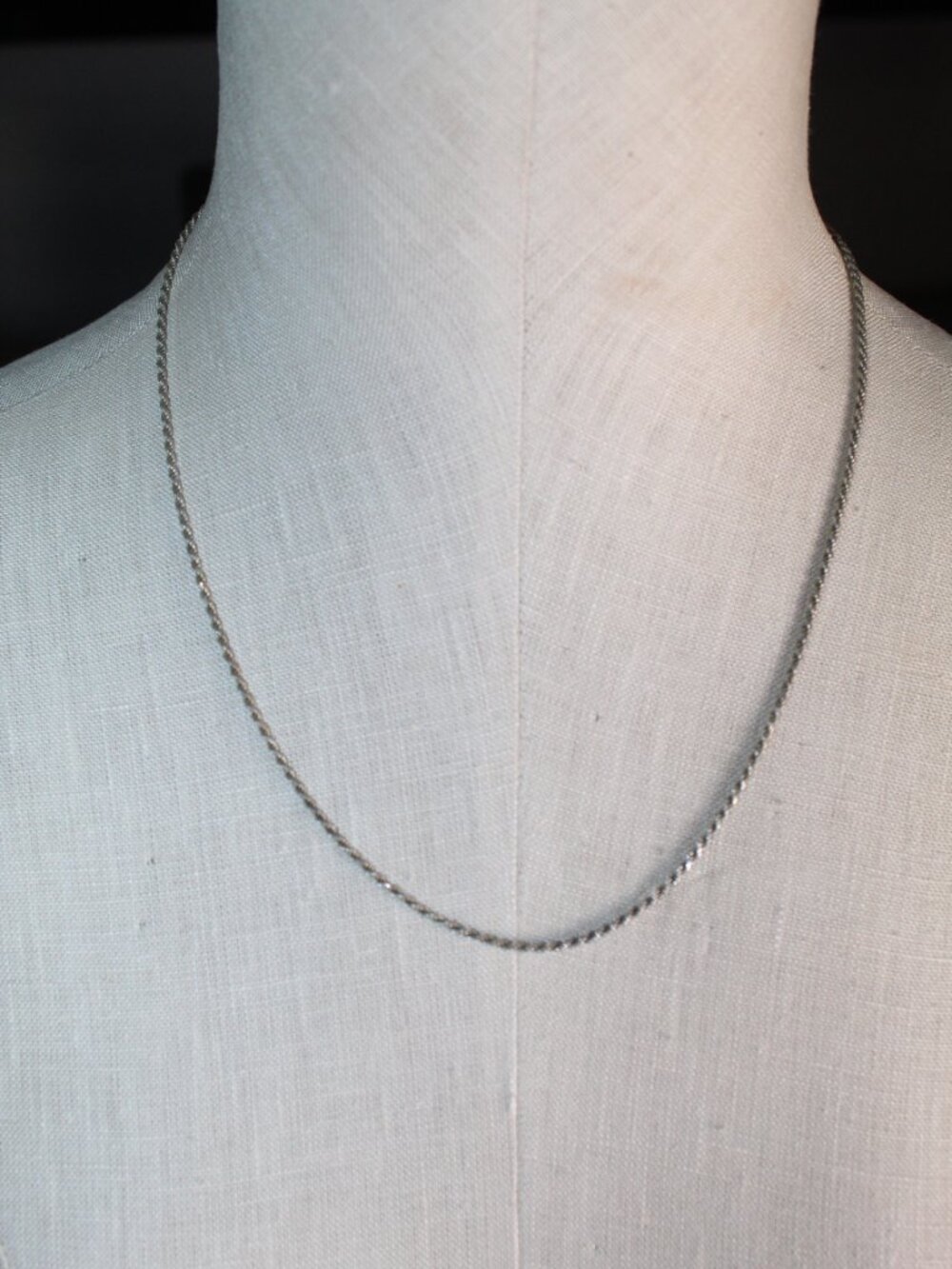 Italian 925 Sterling Silver 22" Rope Chain Necklace